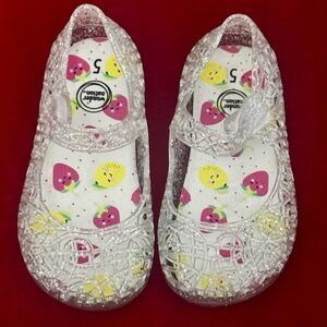 Wonder Nation Toddler Clear Jellies Shoes- Size 5